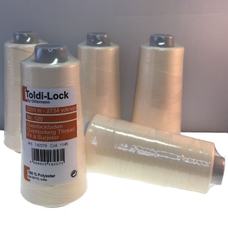 Colour 1145 Cream Toldi-Lock overlocking thread