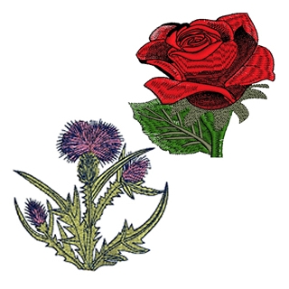 10 set Unique Flowers Embroidery Design