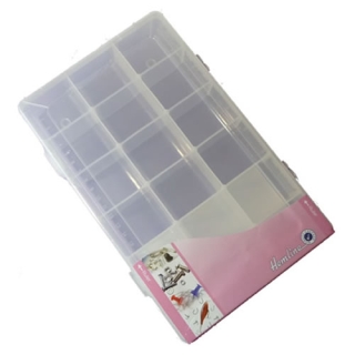 Large Plastic Storage Box With 18 Compartments