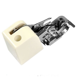 Side cutter foot ready to attach to a sewing machine
