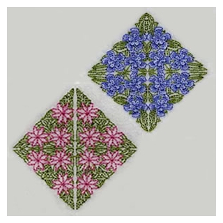 24 set Vintage Quilting Diamonds Embroidery Design