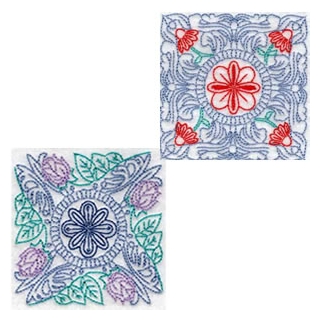 18 set Vintage Quilting Blocks Embroidery Design