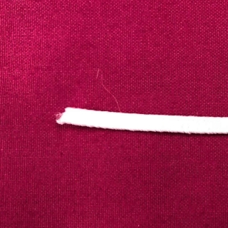 hemline premium quality white 3mm elastic