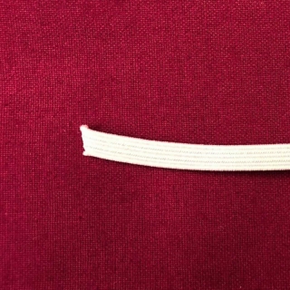 hemline premium quality white 5mm elastic