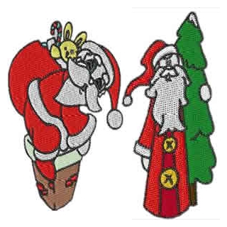 20 set Christmas Santa Embroidery Design